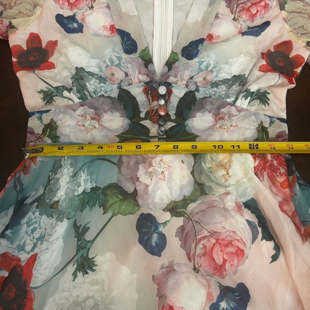 NWT Dalia MacPhee Floral Garden French Country Style Feminine Maxi Dress - Picture 15 of 16